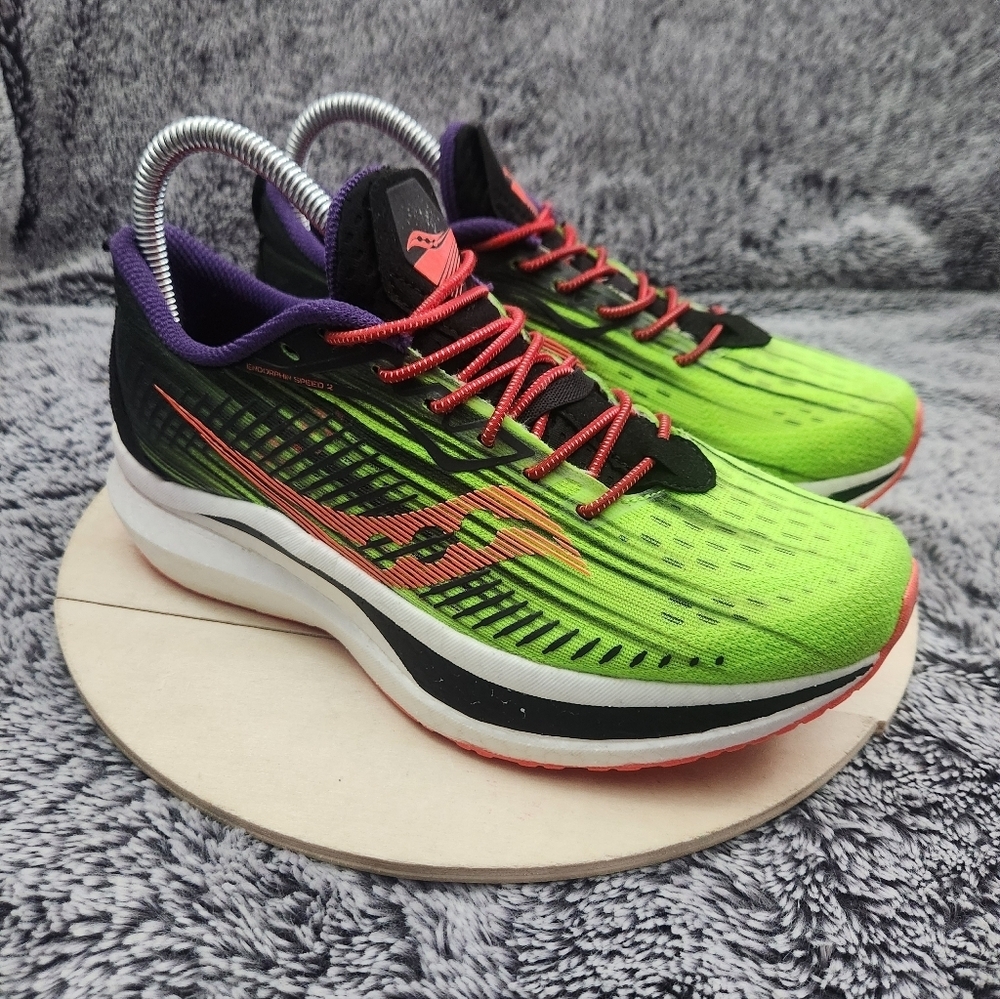 Saucony Endorphin Speed 2 Green Running Shoes Women's Size 7.5